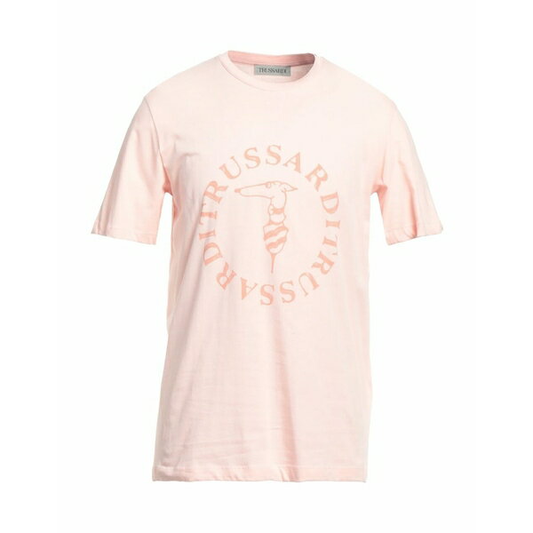 【送料無料】 トラサルディ メンズ Tシャツ トップス T-shirts Pink