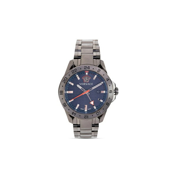 ヴェルサーチ メンズ 腕時計 アクセサリー Sport Tech GMT 45mm 腕時計 blue