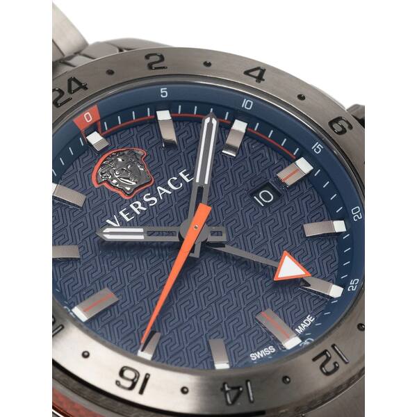 ヴェルサーチ メンズ 腕時計 アクセサリー Sport Tech GMT 45mm 腕時計 blue