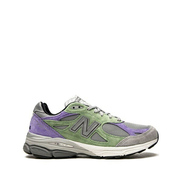 ニューバランス メンズ スニーカー シューズ x Stray Rats 990 ローカット スニーカー purple/green