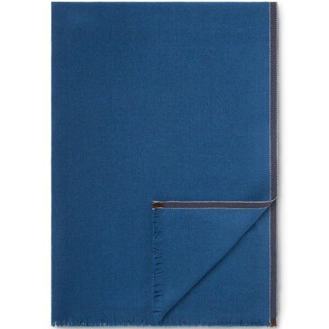ゼニア メンズ マフラー・ストール・スカーフ アクセサリー fine-knit scarf blue