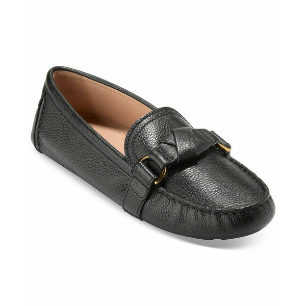 コールハーン レディース サンダル シューズ Women's Emmie Knot Driver Moccasins Black Leather