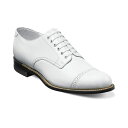 ステイシーアダムス メンズ 帽子 アクセサリー Men's Madison Cap Toe Oxford White
