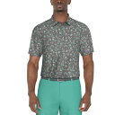 PGAツアー メンズ ポロシャツ トップス Men's Classic-Fit Stretch Performance Printed Golf Polo Shirt Tradewinds(4)