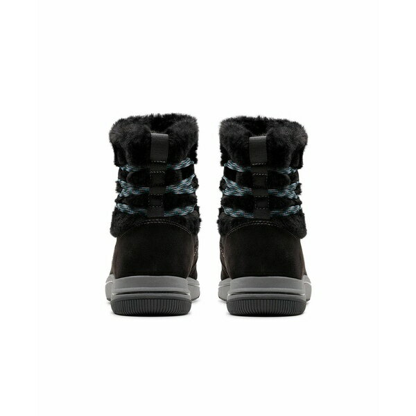 クラークス レディース ブーツ シューズ Women's Cloudsteppers Breeze Cozy Boots Black Textile