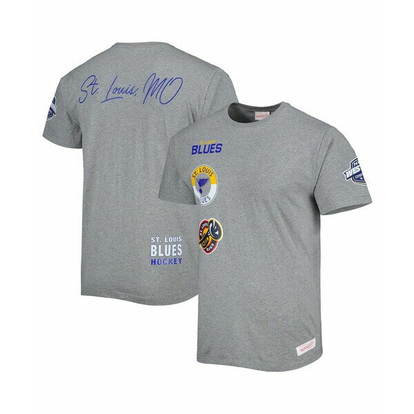 ߥå&ͥ   ȥåץ Men's Heather Gray St. Louis Blues City Collecti...