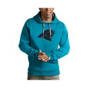 アンティグア メンズ パーカー・スウェットシャツ アウター Men's Blue Carolina Panthers Victory Pullover Hoodie Blue