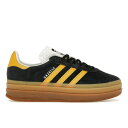 adidas アディダス レディース スニーカー 【adidas Gazelle Bold Black Bold Gold (Women's)】 サイズ US_W_10.5 Core Black/Bold Gold/Cloud White(4)