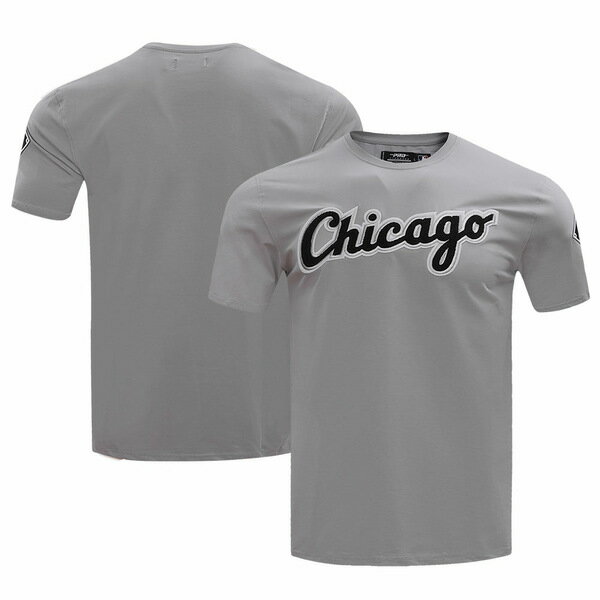 プロスタンダード メンズ Tシャツ トップス Chicago White Sox Pro Standard Classic Chenille TShirt Gray