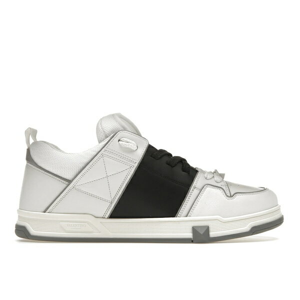 Valentino ヴァレンティノ メンズ スニーカー 【Valentino Garavani Open Skate Calfskin/Fabric White...