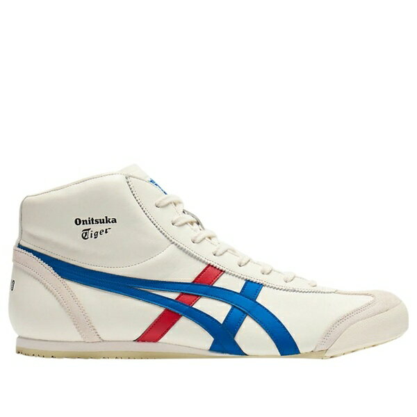 Onitsuka Tiger オニツカタイガー メンズ スニーカー Cream Directoire/Blue/Red 【Onitsuka Tiger Mexico Mid Runner 'Cream Directoire Blue Red' 1183B577-103】 サイズ US_10(28.0cm)