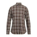 【送料無料】 ザカス メンズ シャツ トップス Shirts Brown(4)