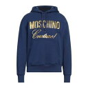 【送料無料】 モスキーノ メンズ パーカー・スウェットシャツ アウター Sweatshirts Blue