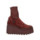 【送料無料】 ヴィック・マティ レディース ブーツ シューズ Ankle boots Red