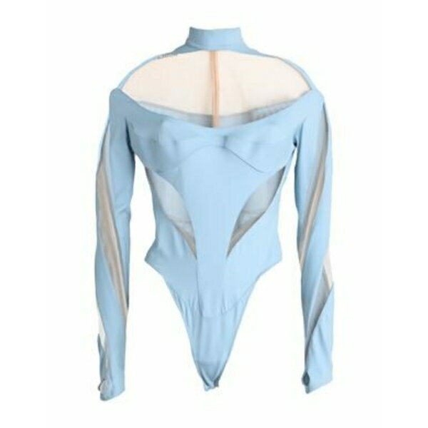 【送料無料】 マグラー レディース Tシャツ トップス Bodysuits Azure