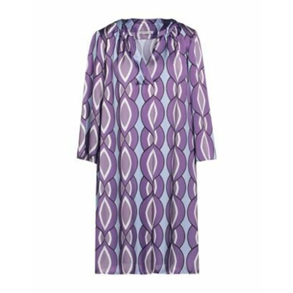 【送料無料】 ビアンコギアッチオ レディース ワンピース トップス Mini dresses Purple