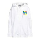 【送料無料】 モスキーノ レディース パーカー・スウェットシャツ アウター Sweatshirts White