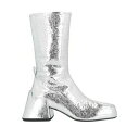 【送料無料】 ジル・サンダー レディース ブーツ シューズ Ankle boots Silver