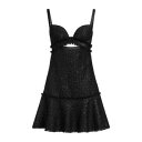 【送料無料】 ヴェルサーチ レディース ワンピース トップス Mini dresses Black