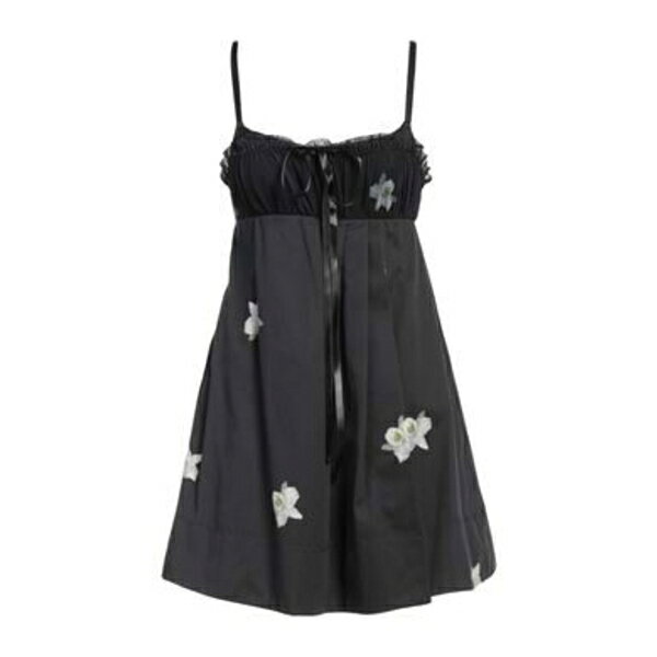【送料無料】 ピンコ レディース ワンピース トップス Mini dresses Black