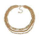 ANC fB[X lbNXE`[J[Ey_ggbv ANZT[ Gold-Tone Multirow Statement Necklace, 16