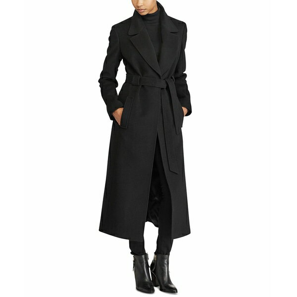 ラルフ ローレン ブルゾン レディース ラルフローレン レディース ジャケット＆ブルゾン アウター Women's Wool Blend Belted Maxi Wrap Coat Black