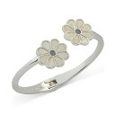 ラッキーブランド レディース ブレスレット・バングル・アンクレット アクセサリー Silver-Tone Color Stone & Mother-of-Pearl Daisy Cuff Bracelet Silver