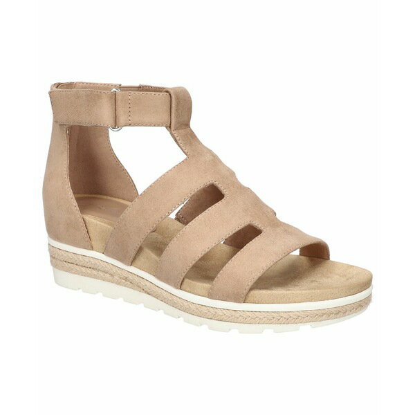 ベラヴィータ レディース サンダル シューズ Women 039 s Zinia Comfort Wedge Sandals Almond Suede