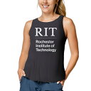 リーグカレッジエイトウェア レディース Tシャツ トップス Rochester Institute of Technology Tigers League Collegiate Wear Women 039 s TriFlex Trapeze Tank Top Black