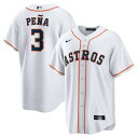 ナイキ メンズ ユニフォーム トップス Jeremy Pea Houston Astros Nike Home Replica Jersey White