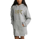 ゲームデイ レディース パーカー・スウェットシャツ アウター LAFC Gameday Couture Women's Side Split Hoodie Dress Gray