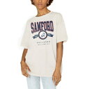 ゲームデイ レディース Tシャツ トップス Samford Bulldogs Gameday Couture Women 039 s Get Goin 039 Oversized TShirt White