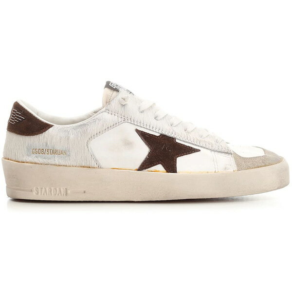 Golden Goose ゴールデングース メンズ スニーカー 【Golden Goose Stardan】 サイズ EU_46(31.0cm) Pony Hair White Brown