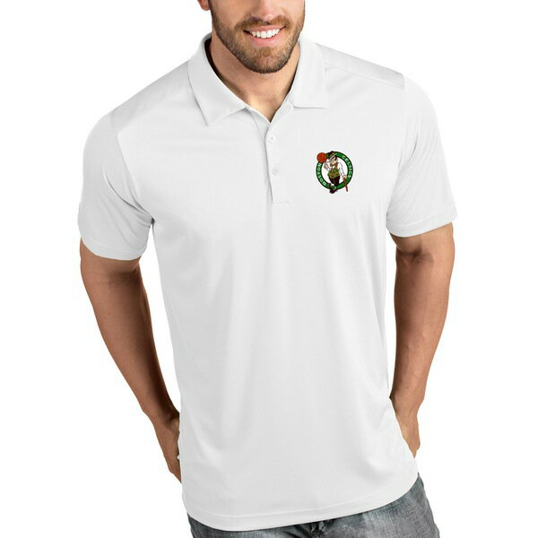 AeBOA Y |Vc gbvX Boston Celtics Antigua Tribute Polo White