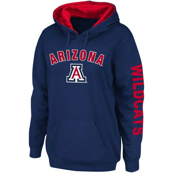 コロシアム レディース パーカー スウェットシャツ アウター Arizona Wildcats Colosseum Women 039 s Loud and Proud Pullover Hoodie Navy