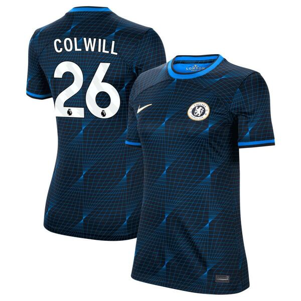 ʥ ǥ ˥ե ȥåץ Chelsea Nike Women's 2023/24 Away Stadium Replica Custom Jersey Navy