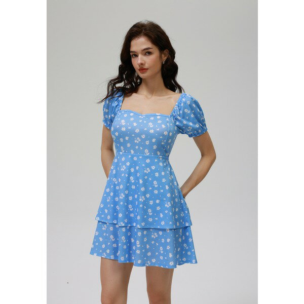 イーブン アンド オド レディース ワンピース トップス Jersey dress - blue/white