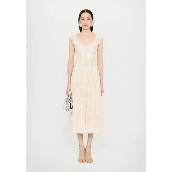ニードルアンドスレッド レディース ワンピース トップス SCATTER DOT RUFFLE BACKLESS BALLERINA DRESS - Occasion wear - cream