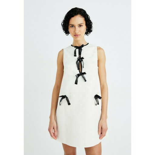 シスタージュン レディース ワンピース トップス TAMARA BOW MINI DRESS - Day dress - cream シスタージュン レディース ワンピース トップス TAMARA BOW MINI DRESS - Day dress - cream