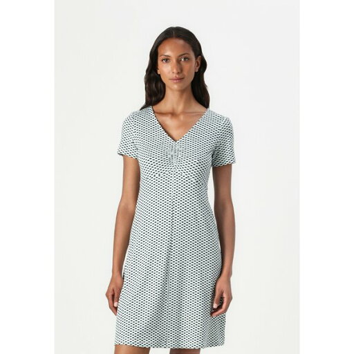 トムテイラー レディース ワンピース トップス EASY DRESS - Jersey dress - green white トムテイラー レディース ワンピース トップス EASY DRESS - Jersey dress - green white