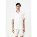 トミーヒルフィガー メンズ サンダル シューズ TEXTURED CAMP SHIRT - Shirt - ancient white