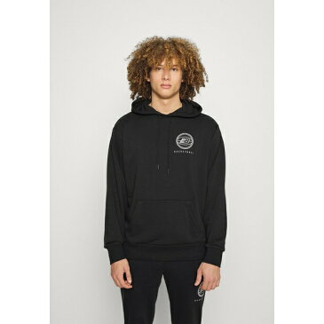 ニューバランス メンズ パーカー・スウェットシャツ アウター HOOPS ESSENTIAL HOODIE - Hoodie - black