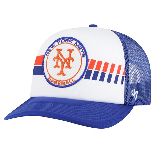 フォーティーセブン メンズ 帽子 アクセサリー New York Mets '47 Cooperstown Collection Wax Pack Express Trucker Adjustable Hat White/Royal