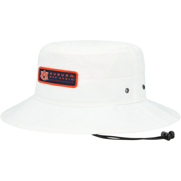 アンダーアーマー メンズ 帽子 アクセサリー Auburn Tigers Under Armour Performance Boonie Bucket Hat White
