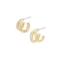 ソコ レディース ピアス＆イヤリング アクセサリー 24K Gold-Plated Dogo Mini Hoop Earrings Gold