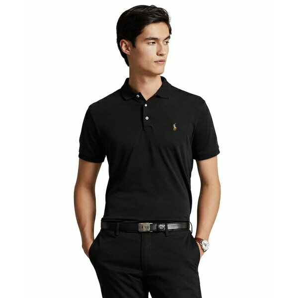 ラルフローレン メンズ ポロシャツ トップス Men眇?s Slim-Fit Soft Cotton Polo Shirt Polo Black