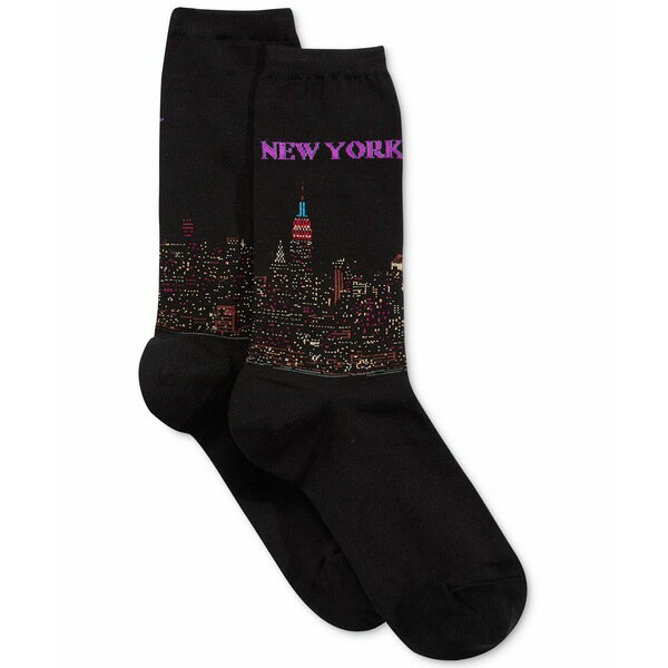 zbg\bNX fB[X C A_[EFA Women's New York Fashion Crew Socks Black