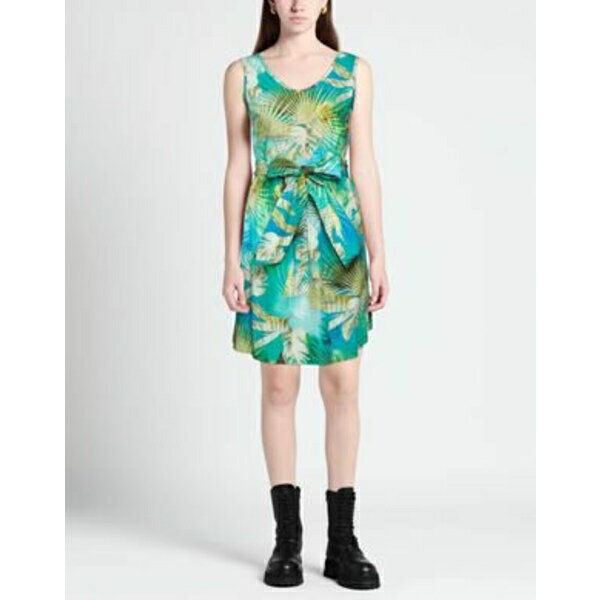 【送料無料】 ミロンク レディース ワンピース トップス Mini dresses Green