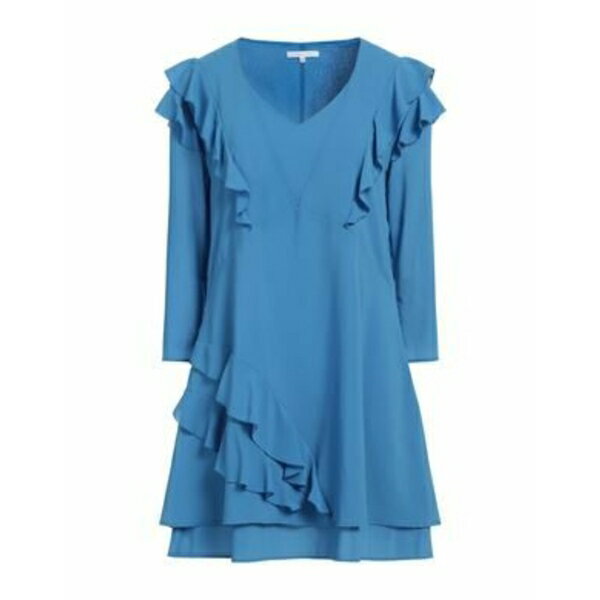 【送料無料】 パトリツィア ペペ レディース ワンピース トップス Mini dresses Azure