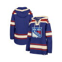 47ブランド レディース パーカー・スウェットシャツ アウター Women's Blue New York Rangers Superior Lacer Pul...